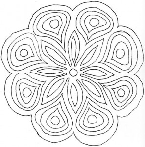 Mandala by Carla Kaiser www.mandalacoloringbook.com